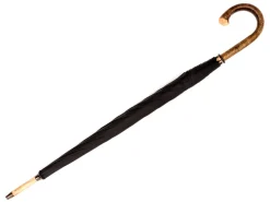 Umbrellas<Fox Umbrellas Solid Hazel Crook Black
