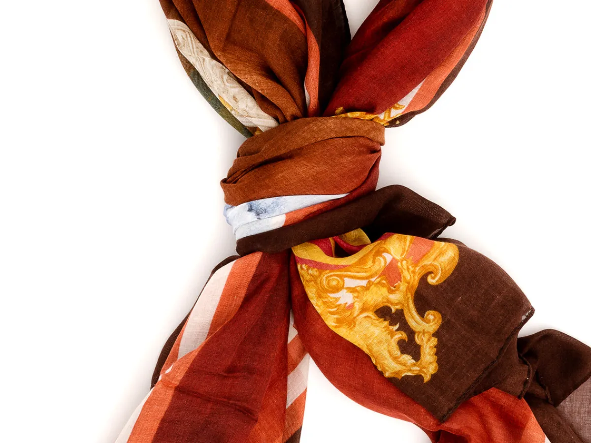 Scarves<Rubinacci Stole Alberto Della Cuccagna Brown