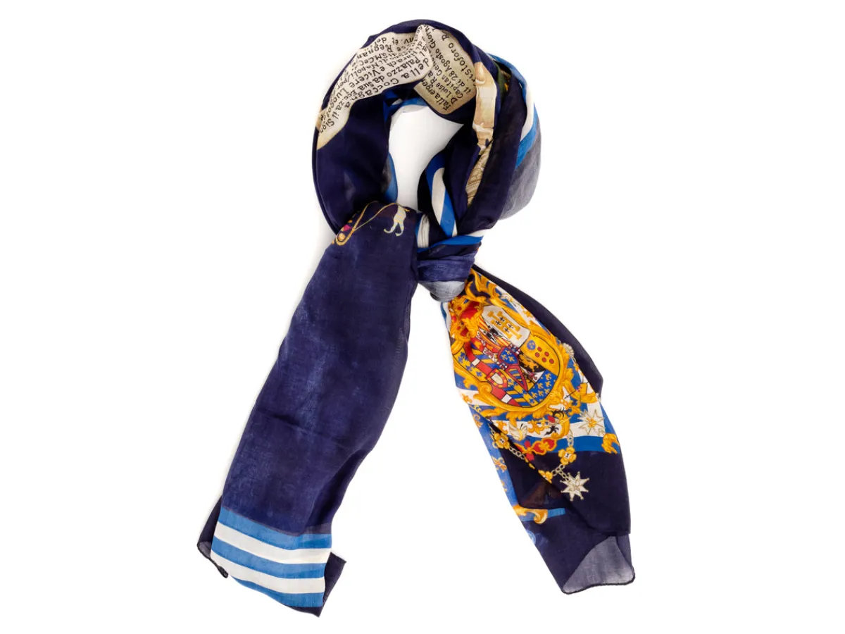 Scarves<Rubinacci Stole Alberto Della Cuccagna Navy