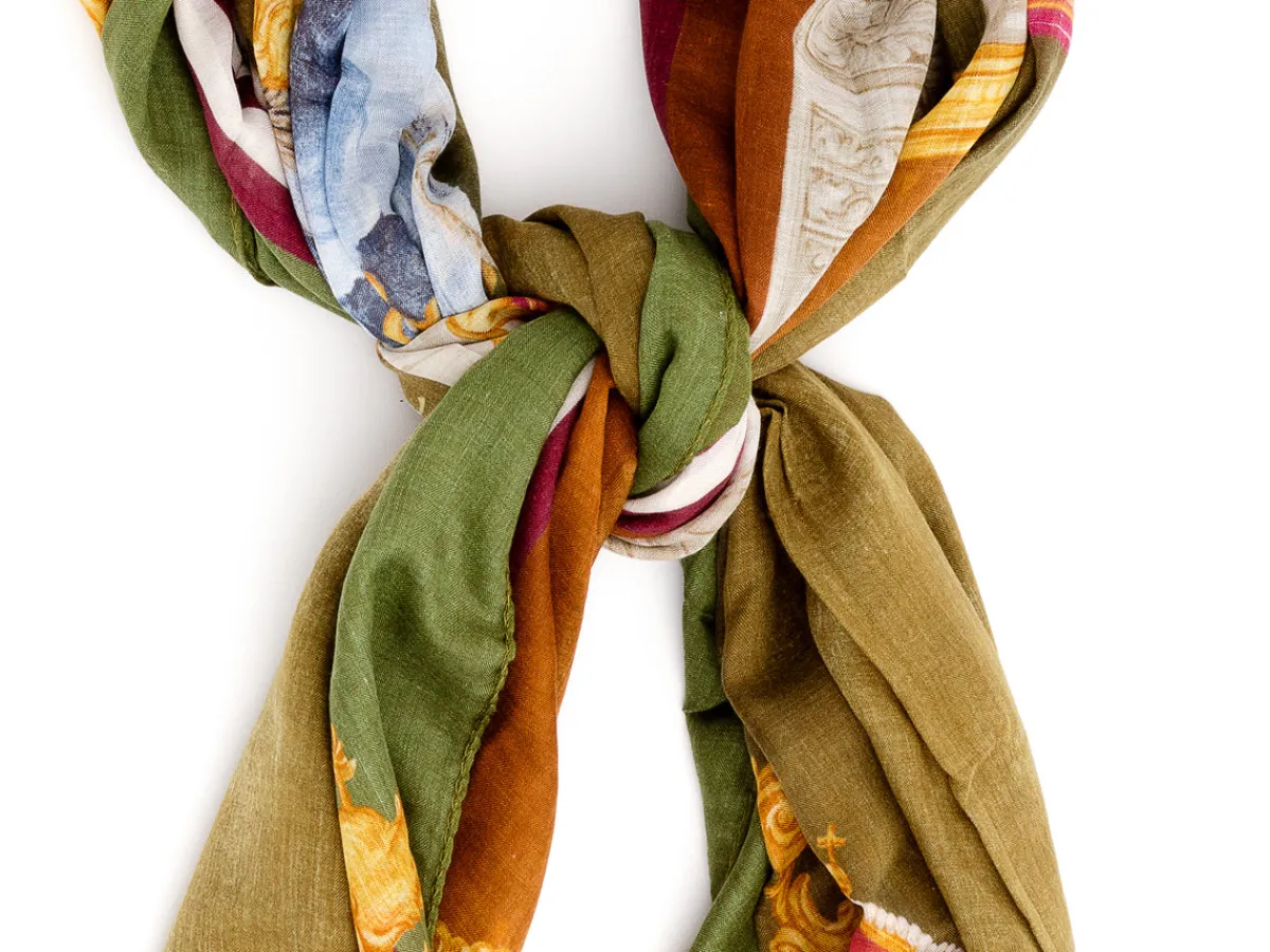 Scarves<Rubinacci Stole Alberto Della Cuccagna Green