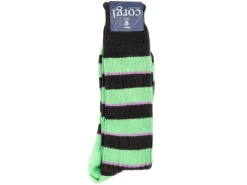 Socks<Corgi Striped Cotton Socks Green