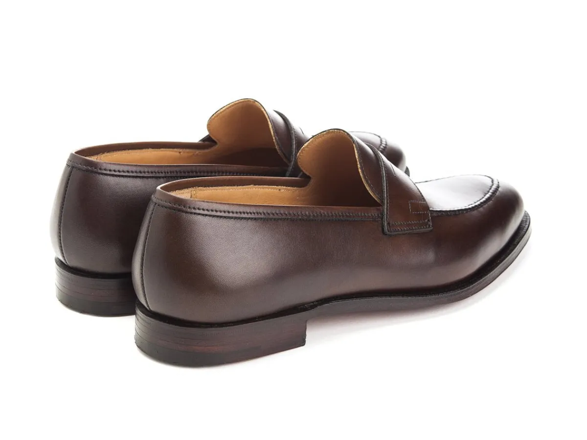Summer Shoes | Loafers & Slip-ons<Crockett & Jones Sydney Dark Brown Burnished Calf