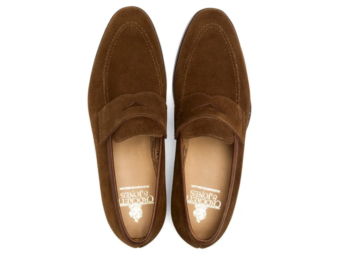 Summer Shoes | Penny Loafers<Crockett & Jones Sydney Snuff Suede