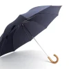 Umbrellas<Fox Umbrellas Telescopic Malacca Handle Navy