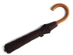 Umbrellas<Fox Umbrellas Telescopic Malacca Handle Brown