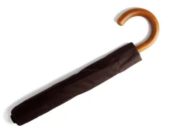 Umbrellas<Fox Umbrellas Telescopic Malacca Handle Brown