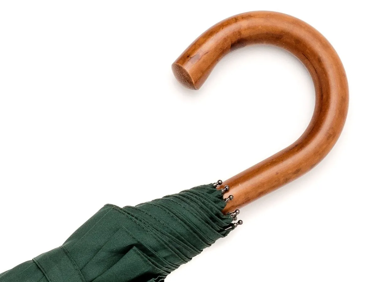 Umbrellas<Fox Umbrellas Telescopic Malacca Handle Dark Green