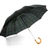 Umbrellas<Fox Umbrellas Telescopic Whangee Handle Black Watch Tartan