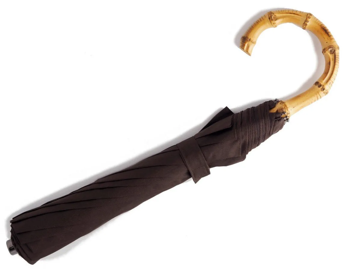 Umbrellas<Fox Umbrellas Telescopic Whangee Handle Brown