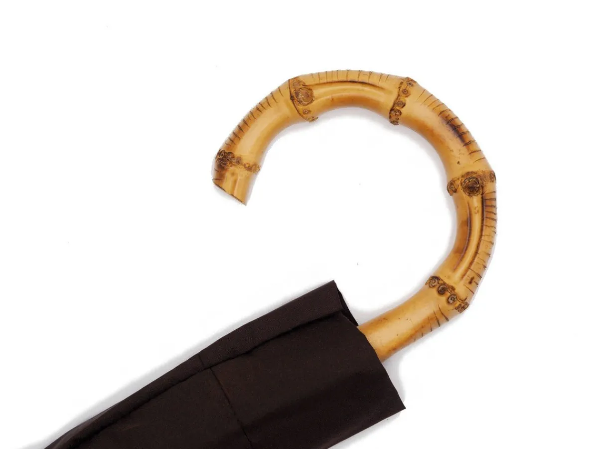 Umbrellas<Fox Umbrellas Telescopic Whangee Handle Brown