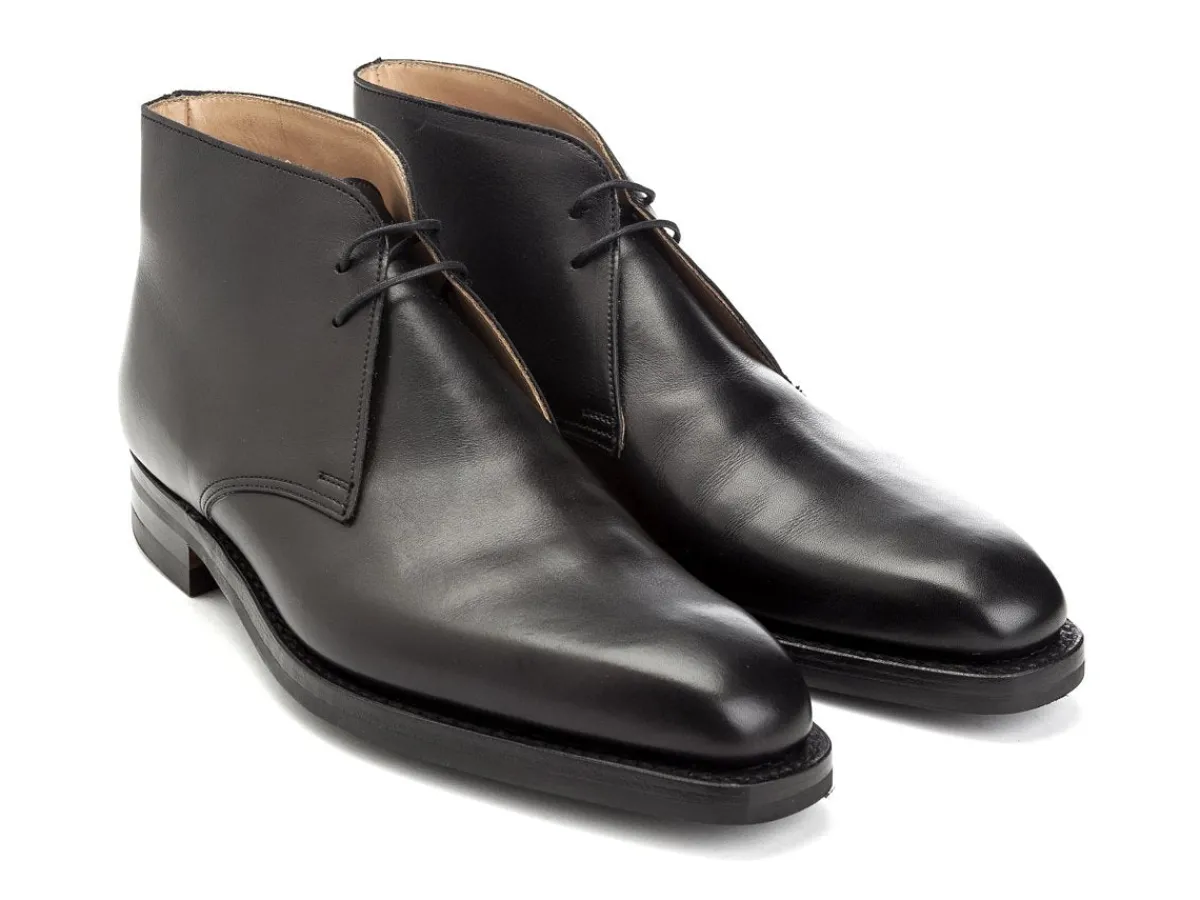 Rubber Soles | Boots<Crockett & Jones Tetbury Black Wax Calf