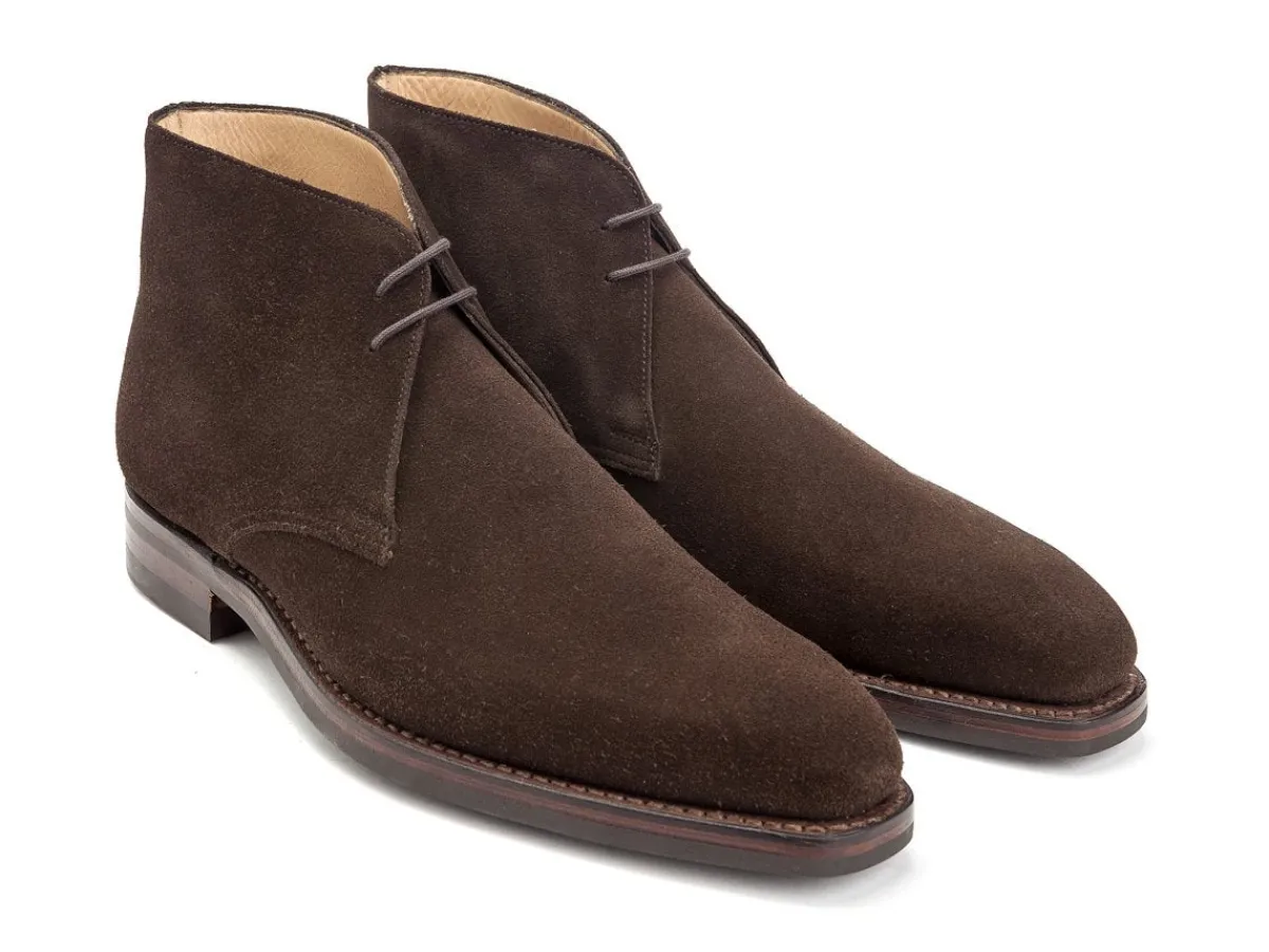 Rubber Soles | Boots<Crockett & Jones Tetbury Dark Brown Suede