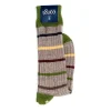 Socks<Corgi Thin Stripe Cotton Socks Light Grey