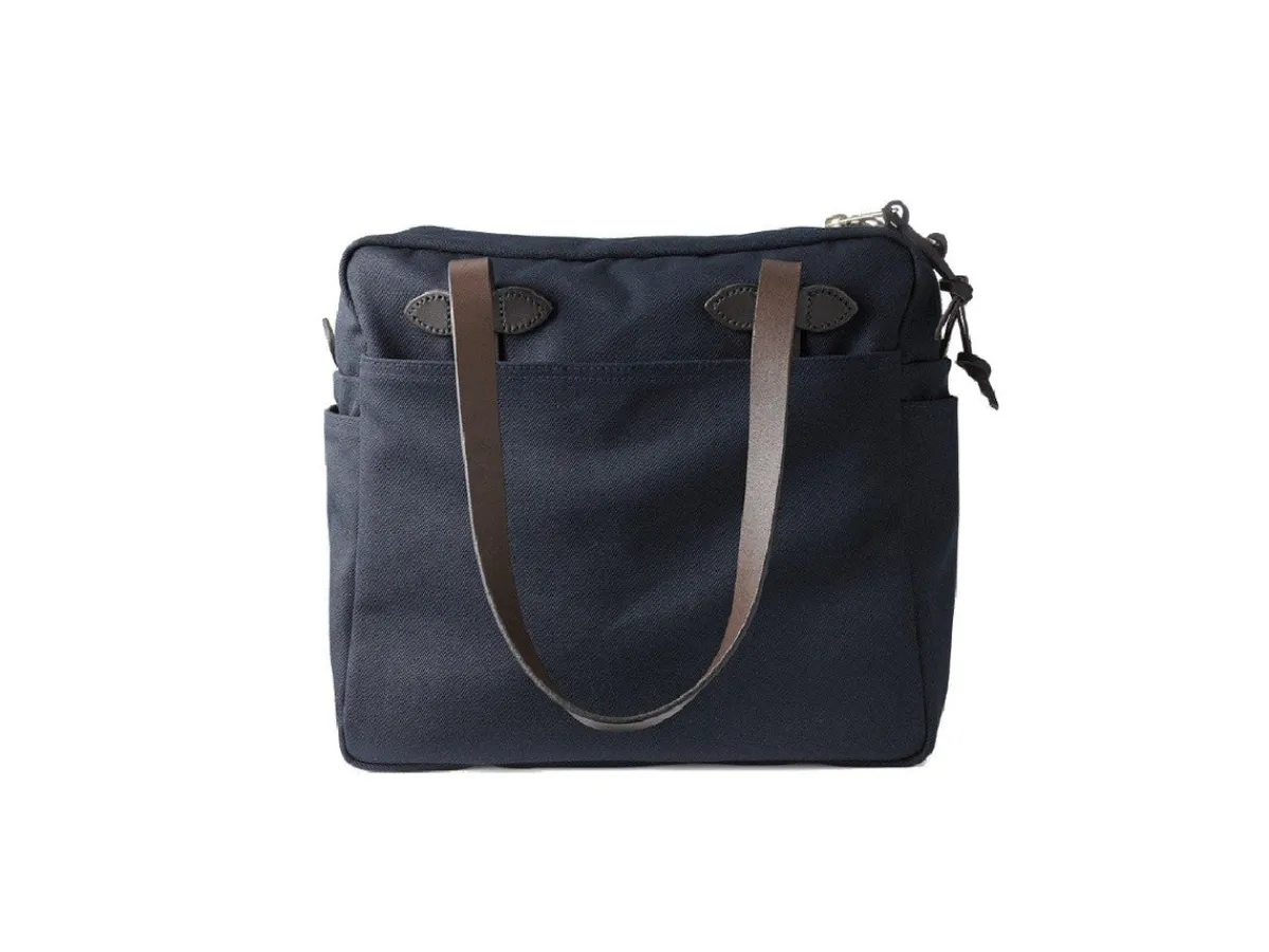 Luggage<Filson Tote Bag With Zipper Navy