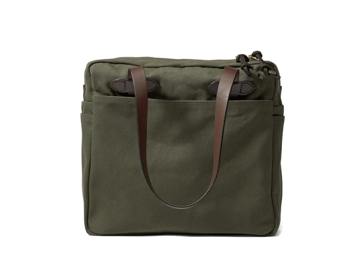 Luggage<Filson Tote Bag With Zipper Otter Green