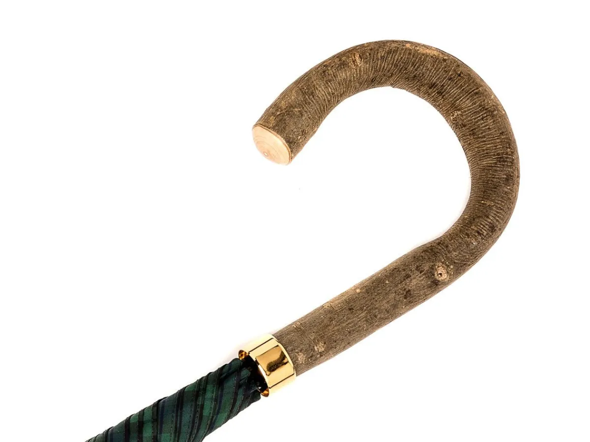 Umbrellas<Fox Umbrellas Tube Ash Handle Black Watch Tartan