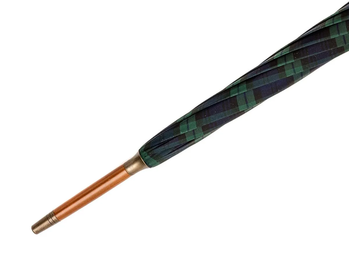 Umbrellas<Fox Umbrellas Tube Ash Handle Black Watch Tartan