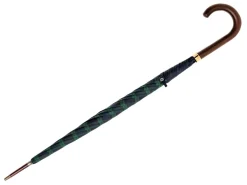 Umbrellas<Fox Umbrellas Tube Dark Brown Handle Black Watch Tartan