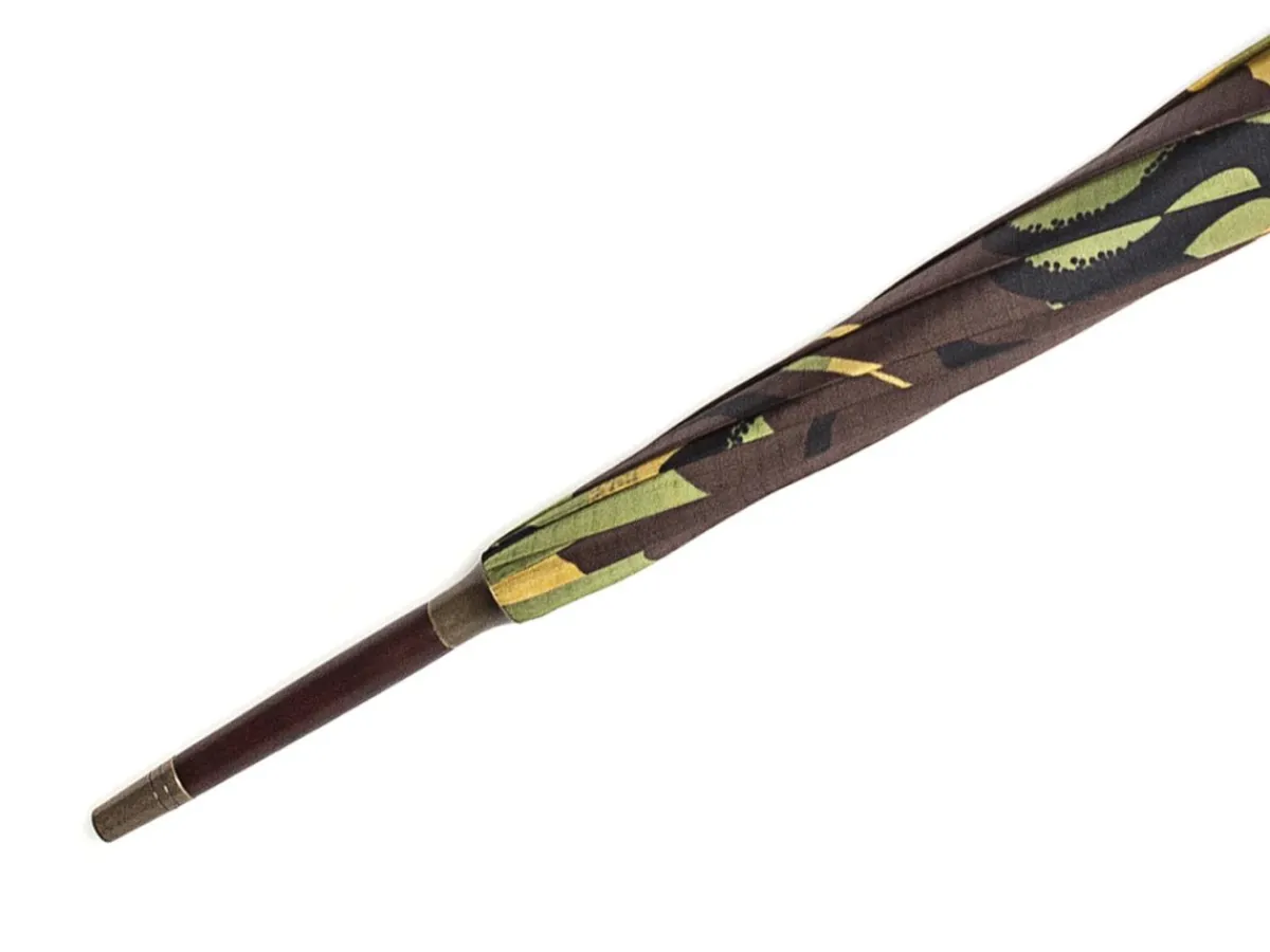 Umbrellas<Fox Umbrellas Tube Dark Brown Handle Camouflage