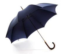 Umbrellas<Fox Umbrellas Tube Dark Brown Handle Navy
