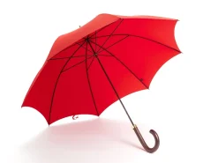 Umbrellas<Fox Umbrellas Tube Dark Brown Handle Red