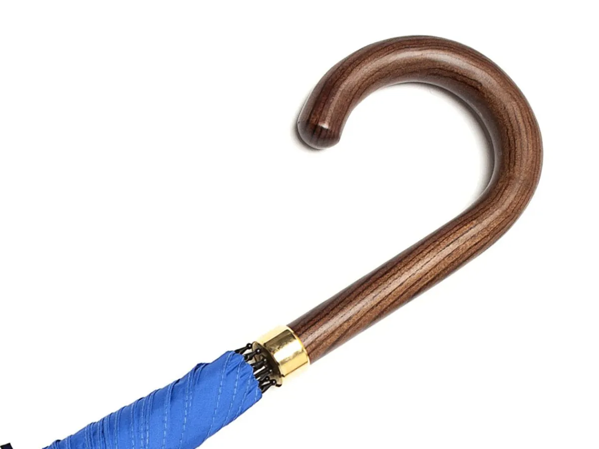 Umbrellas<Fox Umbrellas Tube Dark Brown Handle Royal Blue