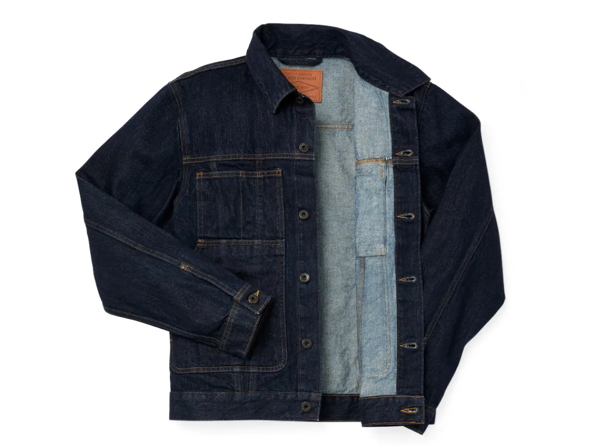 Outerwear | Jackets<Filson Unlined Denim Short Cruiser Rinse Indigo