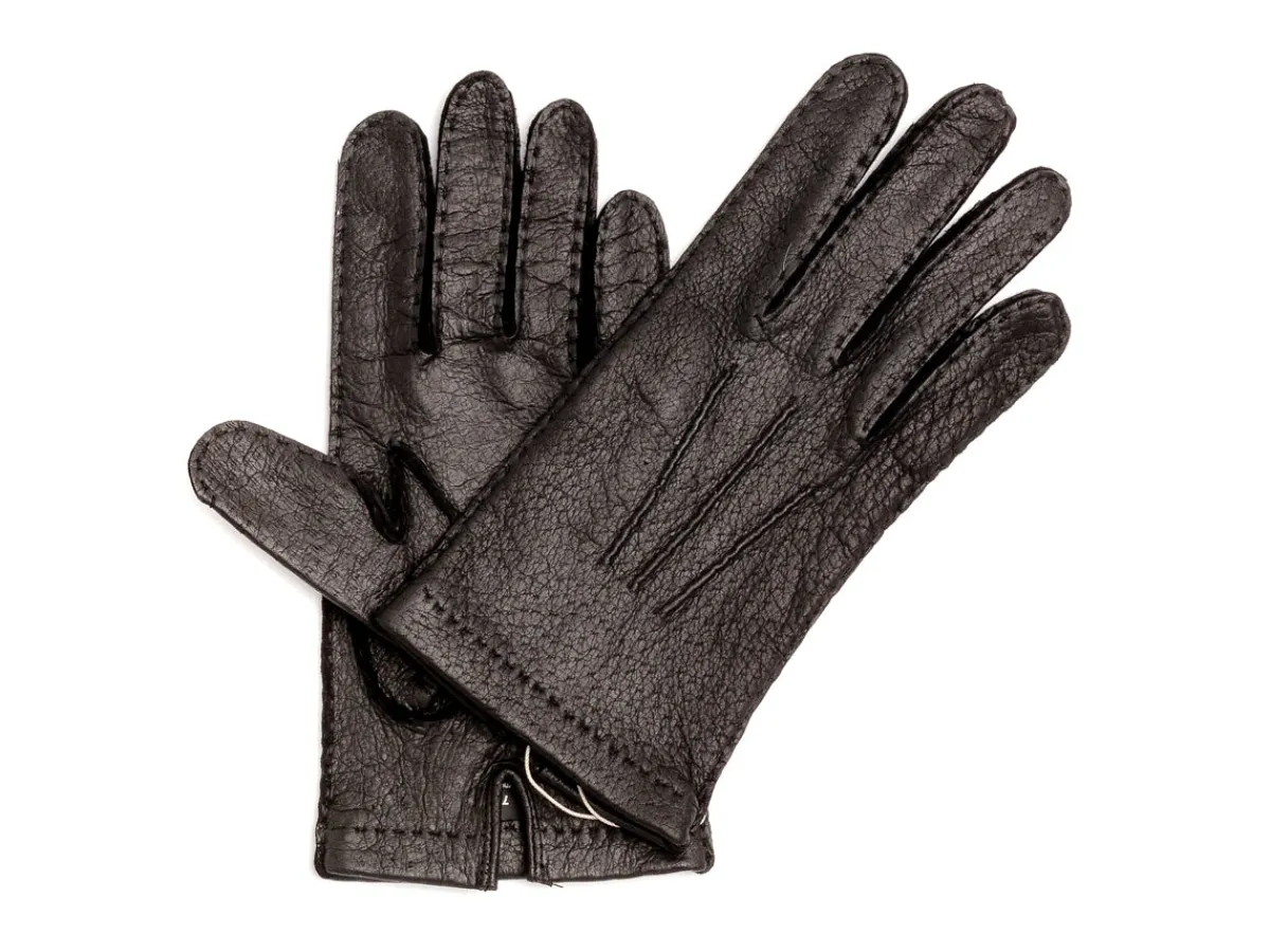Gloves<Merola Unlined Pecary Gloves Black