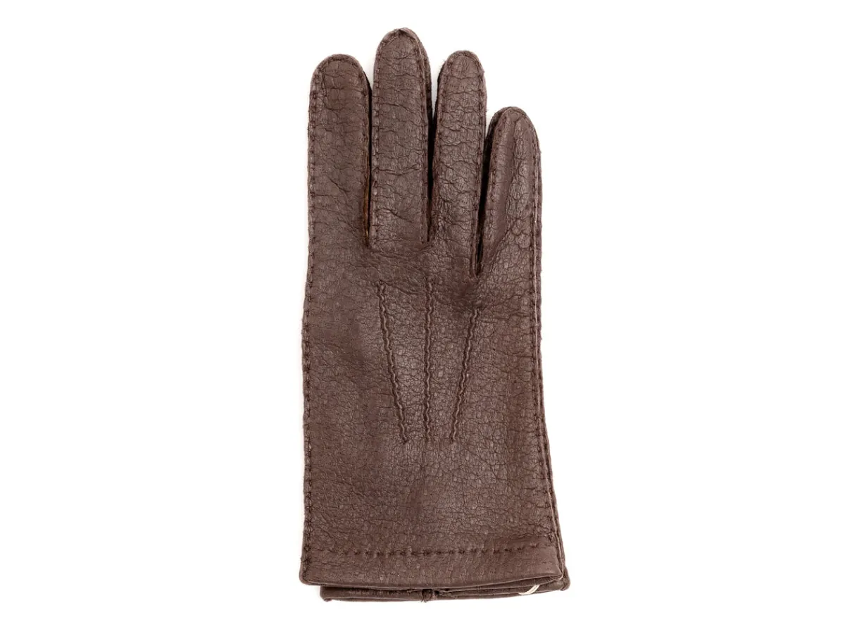 Gloves<Merola Unlined Pecary Gloves Dark Brown