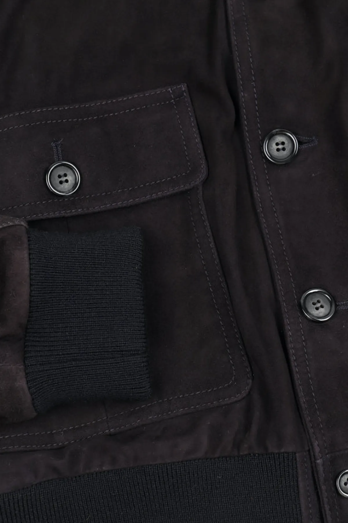 Outerwear | Jackets<Valstar ino Lined Navy Suede