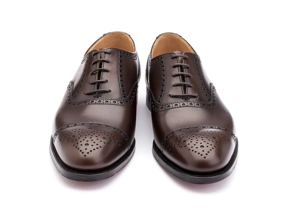 Oxfords | Brogues<Crockett & Jones Westfield Dark Brown Burnished Calf