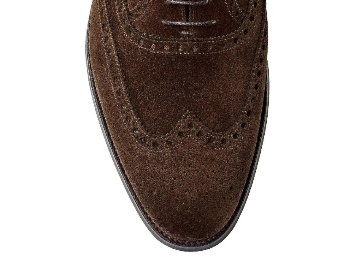 Suede | Rubber Soles<Crockett & Jones Westgate 2 Dark Brown Calf Suede