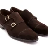 Wide Fitting | Monk Straps<Edward Green Westminster Mink Suede F-width