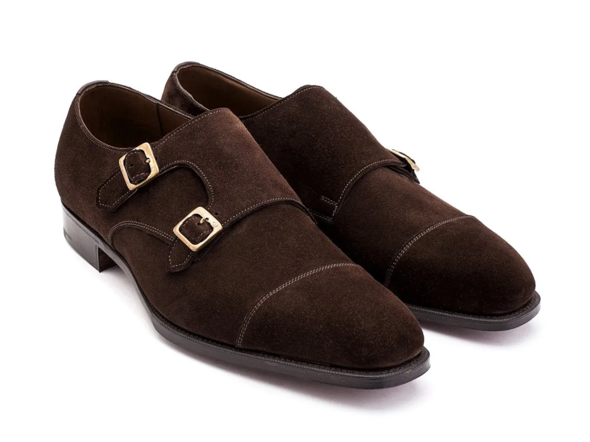 Wide Fitting | Monk Straps<Edward Green Westminster Mink Suede F-width