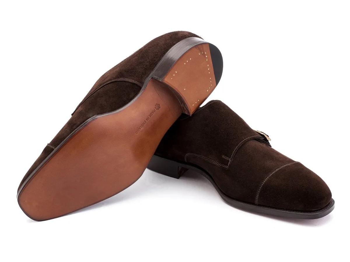 Wide Fitting | Monk Straps<Edward Green Westminster Mink Suede F-width
