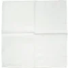 Pocket Squares<Carlo Riva White Linen-Cotton Pochette with White Edge