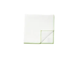 Pocket Squares<Simonnot Godard White Pocket Square with Green Edge