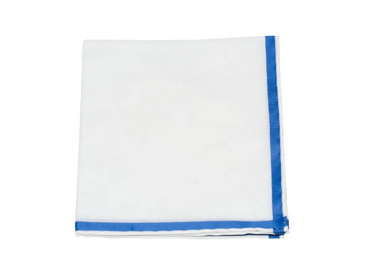 Pocket Squares<Simonnot Godard White-Blue Amalfi Pocket Square