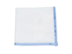 Pocket Squares<Simonnot Godard White-Sky Amalfi Pocket Square