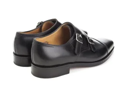 Monk Straps<John Lobb William Black Buffalo Calf