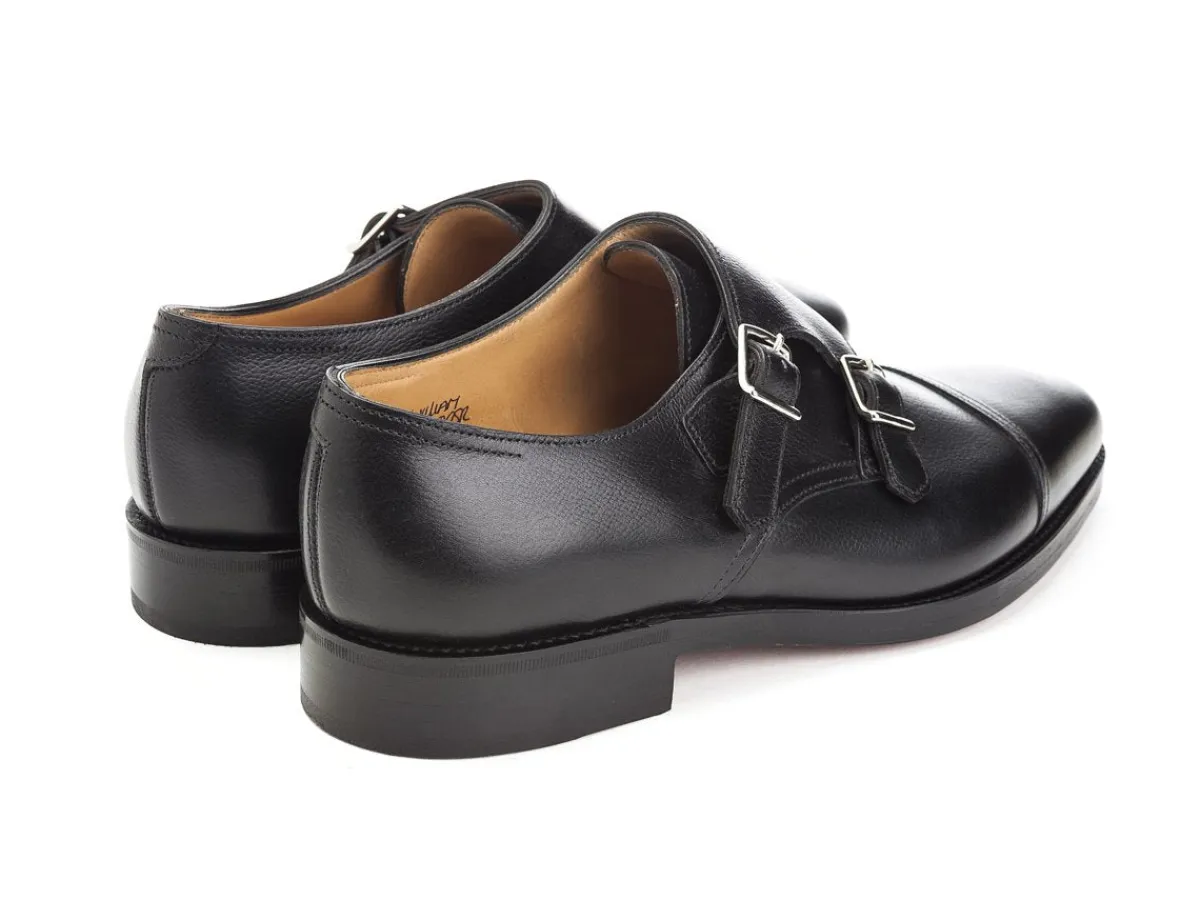 Monk Straps<John Lobb William Black Buffalo Calf