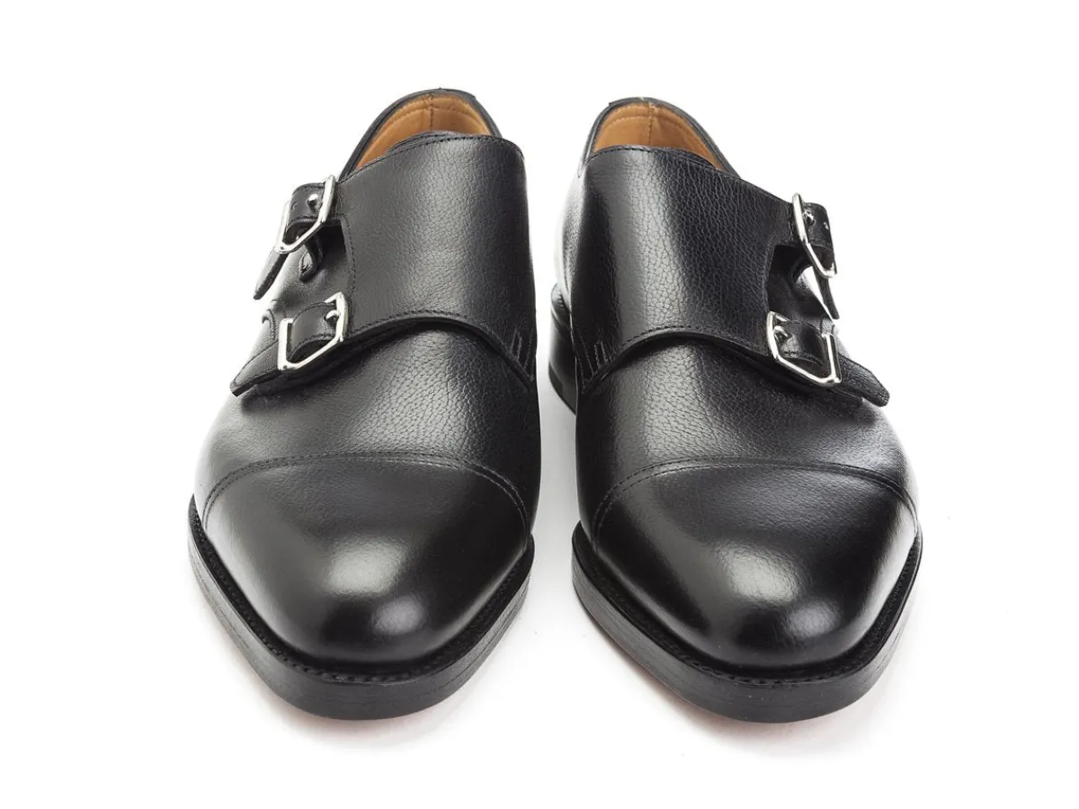 Monk Straps<John Lobb William Black Buffalo Calf