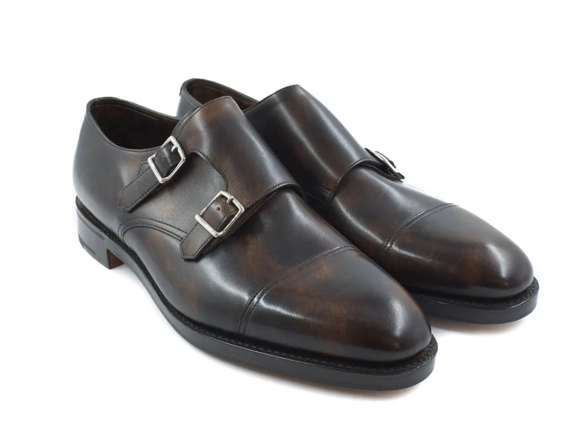 Monk Straps<John Lobb William Dark Brown Museum Calf
