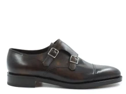 Monk Straps<John Lobb William Dark Brown Museum Calf