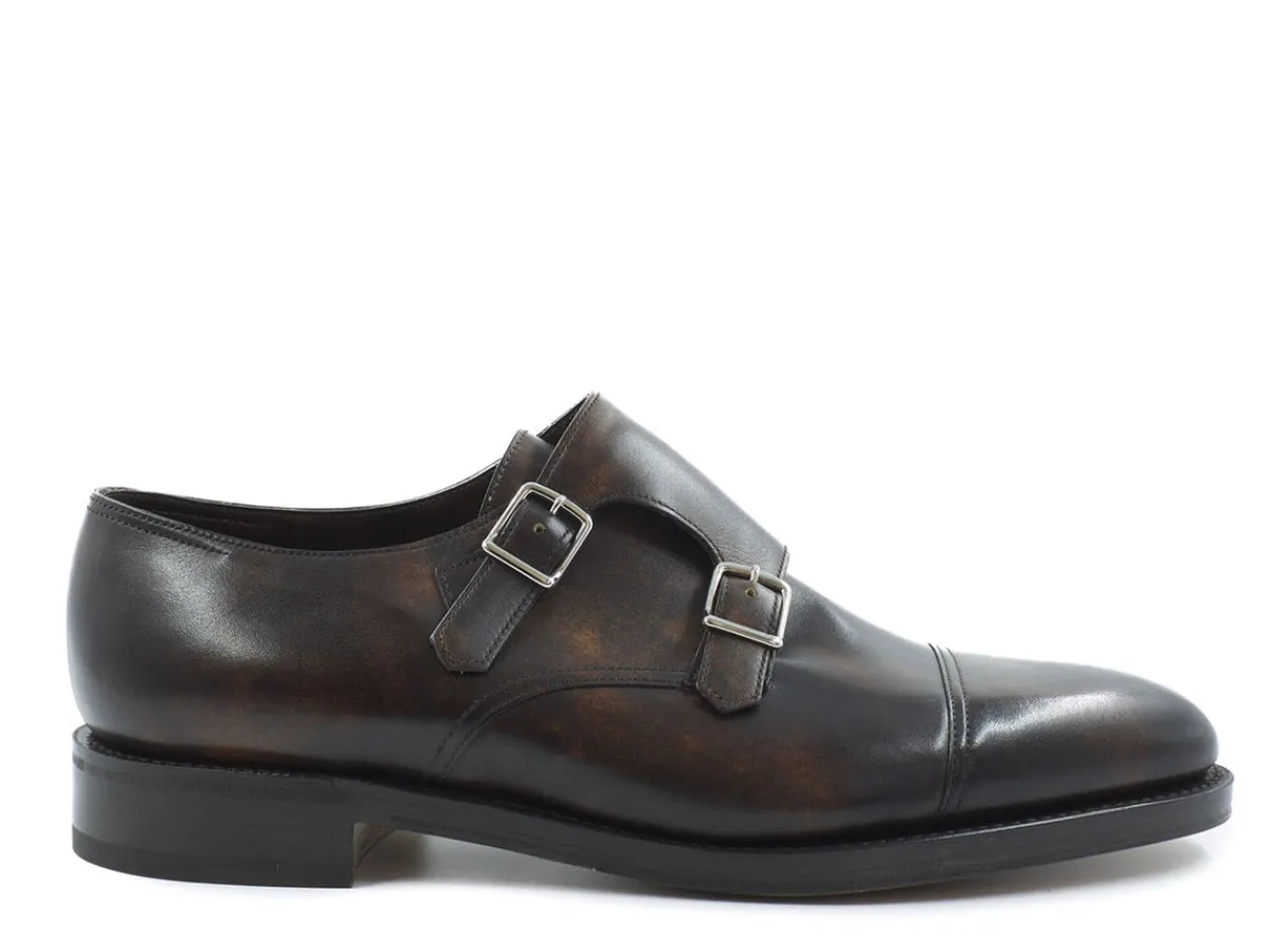 Monk Straps<John Lobb William Dark Brown Museum Calf