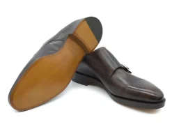 Monk Straps<John Lobb William Dark Brown Museum Calf