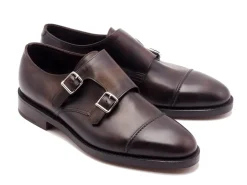 Monk Straps<John Lobb William II Dark Brown Museum Calf