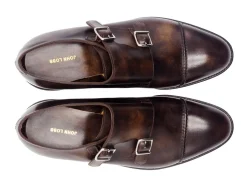 Monk Straps<John Lobb William II Dark Brown Museum Calf