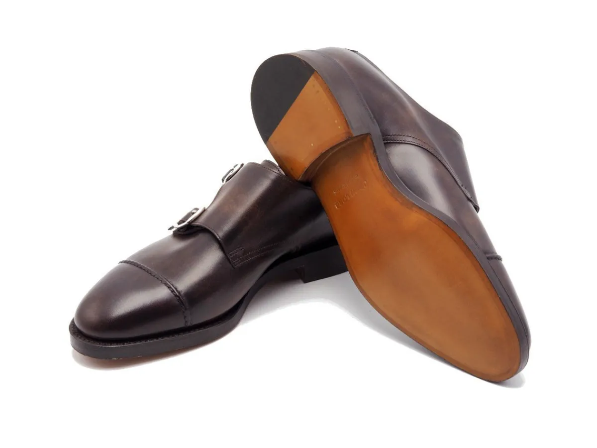 Monk Straps<John Lobb William II Dark Brown Museum Calf