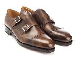 Monk Straps<John Lobb William II Parisian Brown Museum Calf